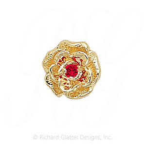 GS076 R - 14 Karat Gold Ruby Slide 